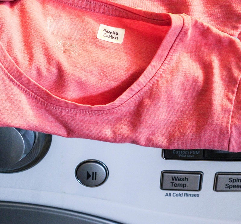 Lil' Labels No Iron Clothing Fabric Labels, Washer & Dryer Safe, Writable, Great on Kids Name Clothes Masks, Daycare Label and Nursing Home, 48-Pack, New Size - Image 4